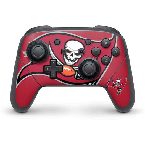NFL Tampa Bay Buccaneers Large Logo Nintendo Switch Pro Controller Skin