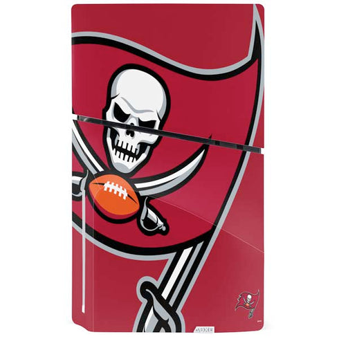NFL Tampa Bay Buccaneers Large Logo PS5 Slim Disk Bundle Skin