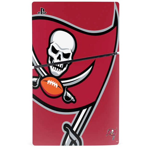 NFL Tampa Bay Buccaneers Large Logo PS5 Slim Disk Console Skin