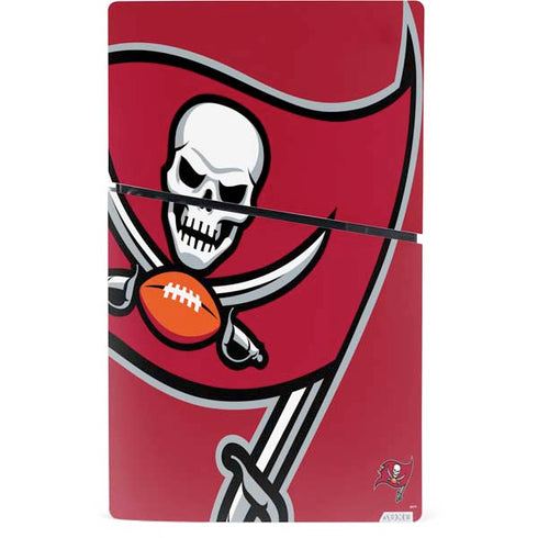NFL Tampa Bay Buccaneers Large Logo PS5 Slim Digital Edition Bundle Skin