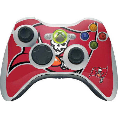 NFL Tampa Bay Buccaneers Large Logo Xbox 360 Wireless Controller Skin