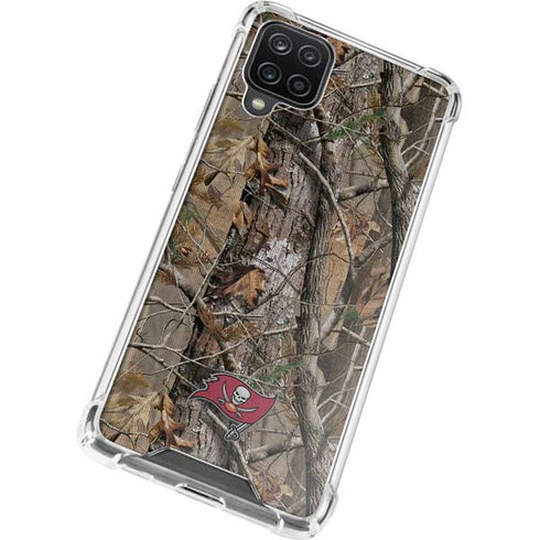 NFL Tampa Bay Buccaneers Realtree AP Camo Galaxy A12 Clear Case