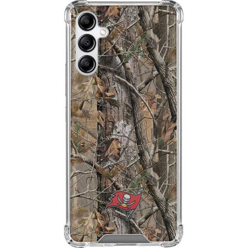 NFL Tampa Bay Buccaneers Realtree AP Camo Galaxy A14 5G Clear Case
