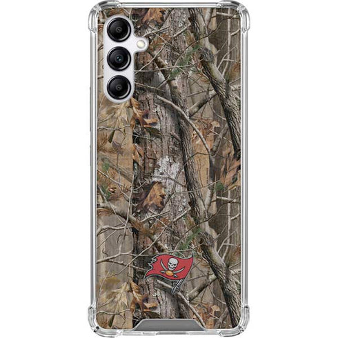 NFL Tampa Bay Buccaneers Realtree AP Camo Galaxy A15 5G Clear Case