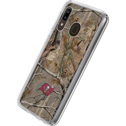 NFL Tampa Bay Buccaneers Realtree AP Camo Galaxy A20 Clear Case