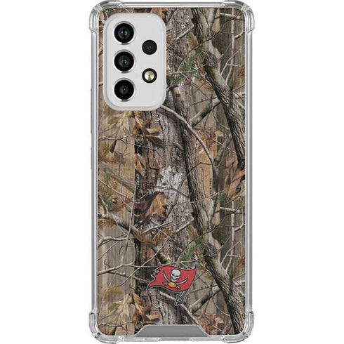 NFL Tampa Bay Buccaneers Realtree AP Camo Galaxy A53 5G Clear Case