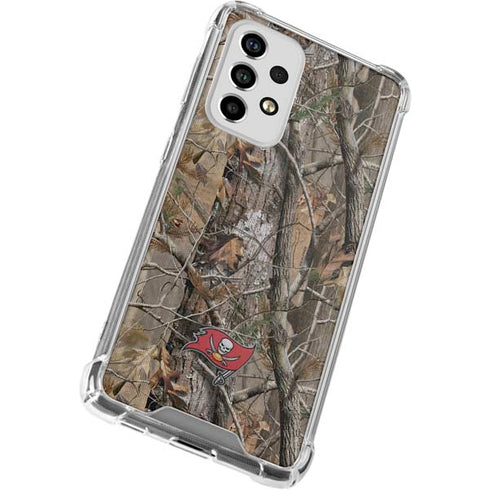 NFL Tampa Bay Buccaneers Realtree AP Camo Galaxy A53 5G Clear Case