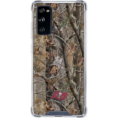 NFL Tampa Bay Buccaneers Realtree AP Camo Galaxy S20 FE Clear Case