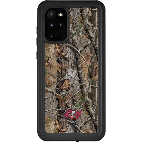NFL Tampa Bay Buccaneers Realtree AP Camo Galaxy S20 Plus Waterproof Case