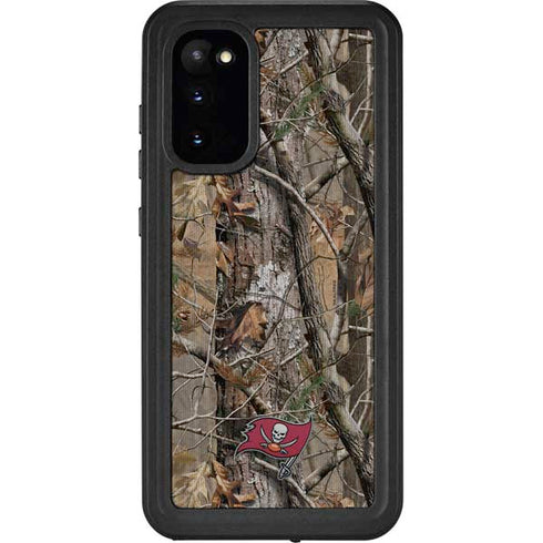NFL Tampa Bay Buccaneers Realtree AP Camo Galaxy S20 Waterproof Case