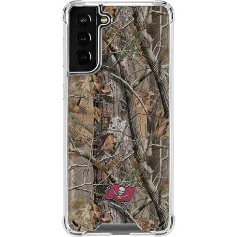 NFL Tampa Bay Buccaneers Realtree AP Camo Galaxy S21 Plus 5G Clear Case