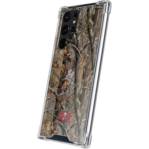 NFL Tampa Bay Buccaneers Realtree AP Camo Galaxy S22 Ultra Clear Case