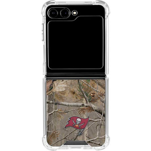 NFL Tampa Bay Buccaneers Realtree AP Camo Galaxy Z Flip5 5G Clear Case