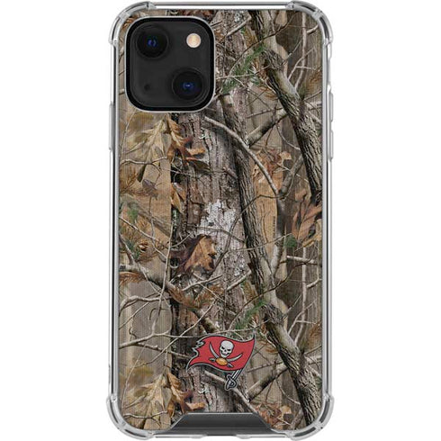 NFL Tampa Bay Buccaneers Realtree AP Camo iPhone 14 Plus Clear Case