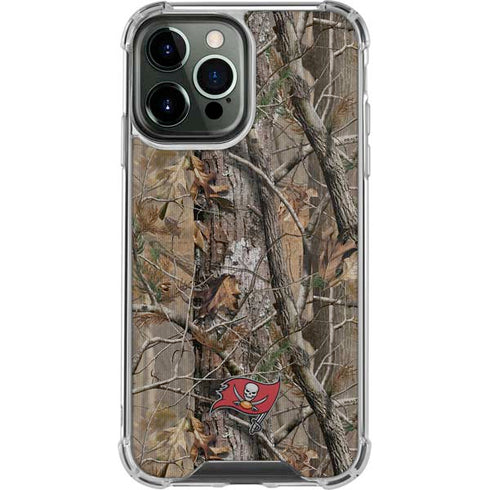 NFL Tampa Bay Buccaneers Realtree AP Camo iPhone 15 Pro Max Clear Case
