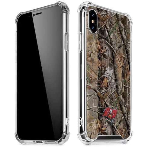 NFL Tampa Bay Buccaneers Realtree AP Camo iPhone XS Max Clear Case