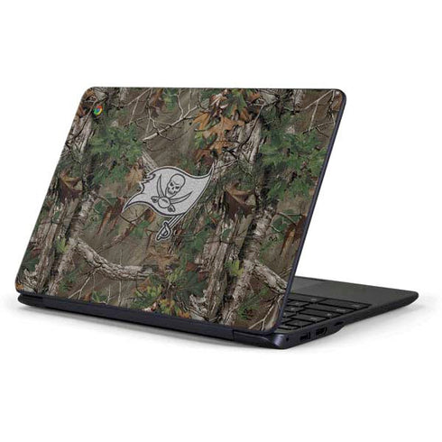 NFL Tampa Bay Buccaneers Realtree Xtra Green Camo Samsung Chromebook Skin