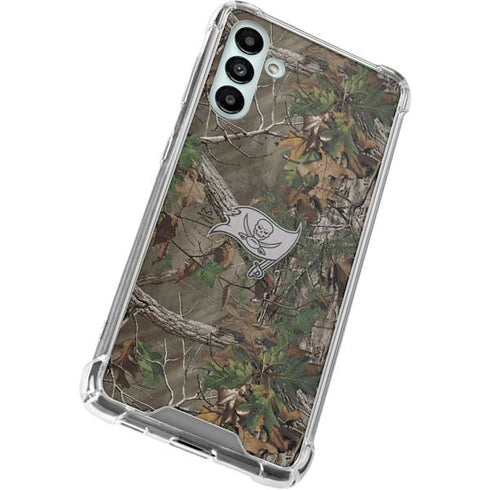 NFL Tampa Bay Buccaneers Realtree Xtra Green Camo Galaxy A13 5G Clear Case