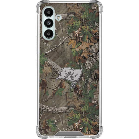 NFL Tampa Bay Buccaneers Realtree Xtra Green Camo Galaxy A13 5G Clear Case