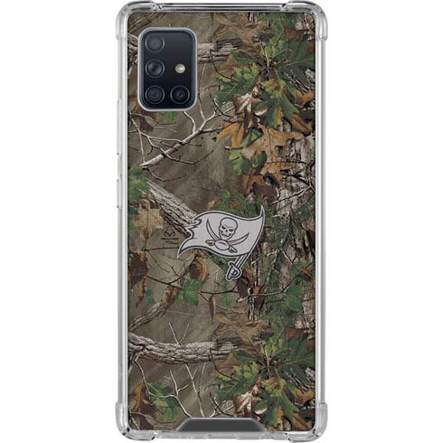 NFL Tampa Bay Buccaneers Realtree Xtra Green Camo Galaxy A51 5G Clear Case