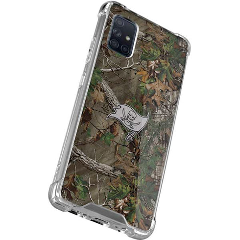 NFL Tampa Bay Buccaneers Realtree Xtra Green Camo Galaxy A51 5G Clear Case
