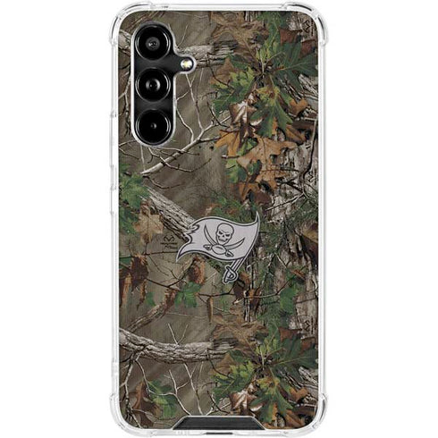 NFL Tampa Bay Buccaneers Realtree Xtra Green Camo Galaxy A54 5G Clear Case