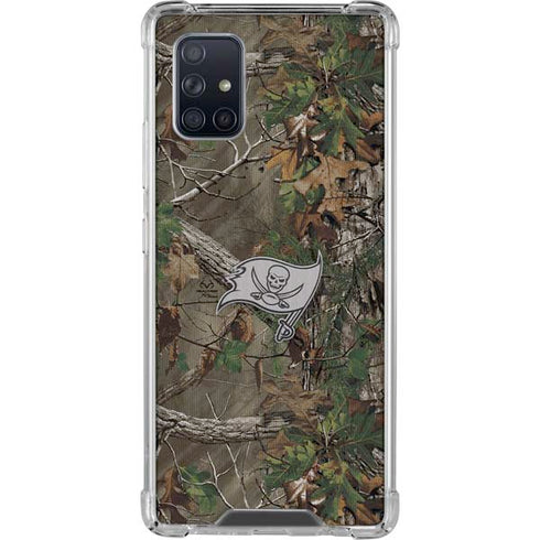 NFL Tampa Bay Buccaneers Realtree Xtra Green Camo Galaxy A71 5G Clear Case