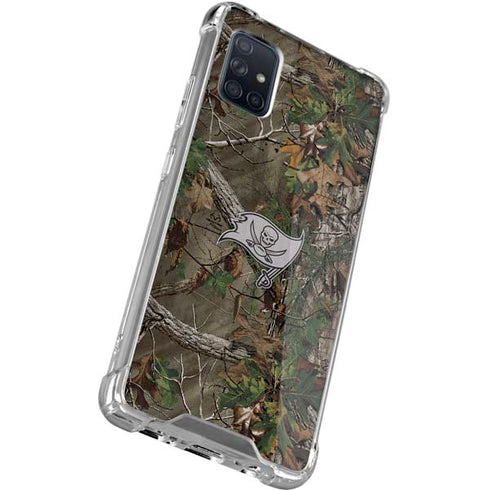 NFL Tampa Bay Buccaneers Realtree Xtra Green Camo Galaxy A71 5G Clear Case