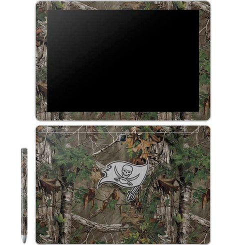 NFL Tampa Bay Buccaneers Realtree Xtra Green Camo Galaxy Book 12in Skin