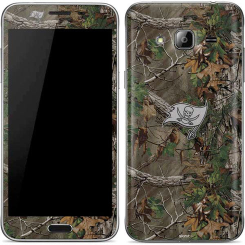 NFL Tampa Bay Buccaneers Realtree Xtra Green Camo Galaxy J3 Skin