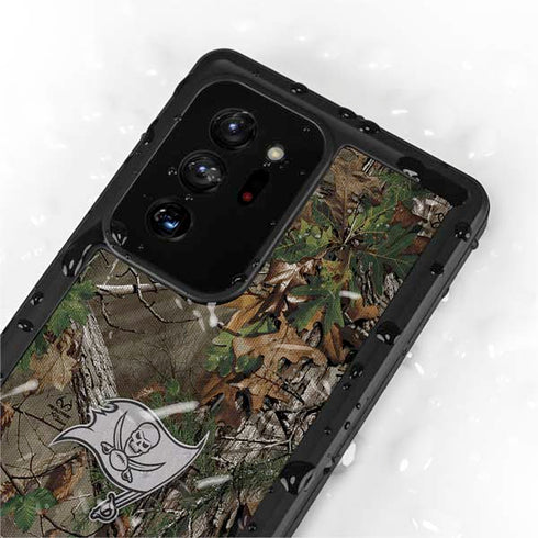 NFL Tampa Bay Buccaneers Realtree Xtra Green Camo Galaxy Note20 Ultra 5G Waterproof Case