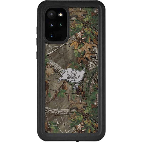 NFL Tampa Bay Buccaneers Realtree Xtra Green Camo Galaxy S20 Plus Waterproof Case