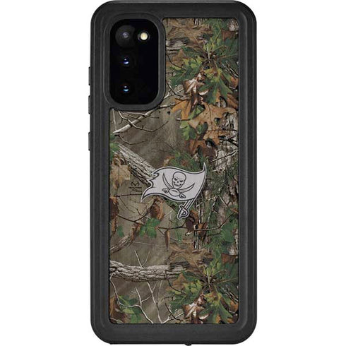 NFL Tampa Bay Buccaneers Realtree Xtra Green Camo Galaxy S20 Waterproof Case