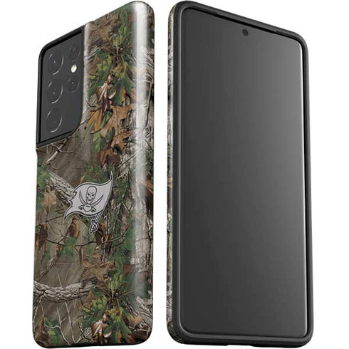 NFL Tampa Bay Buccaneers Realtree Xtra Green Camo Galaxy S21 Ultra 5G Pro Case