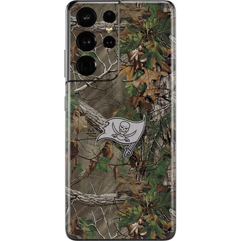 NFL Tampa Bay Buccaneers Realtree Xtra Green Camo Galaxy S21 Ultra 5G Skin
