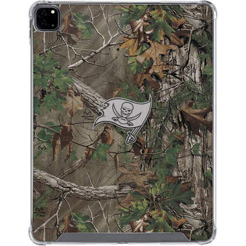 NFL Tampa Bay Buccaneers Realtree Xtra Green Camo iPad Pro 12.9in (2020) Clear Case