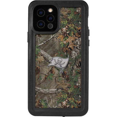 NFL Tampa Bay Buccaneers Realtree Xtra Green Camo iPhone 12 Pro Waterproof Case