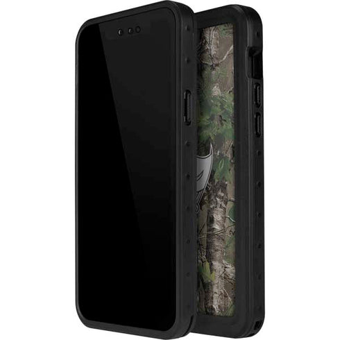 NFL Tampa Bay Buccaneers Realtree Xtra Green Camo iPhone 13 Mini Waterproof Case