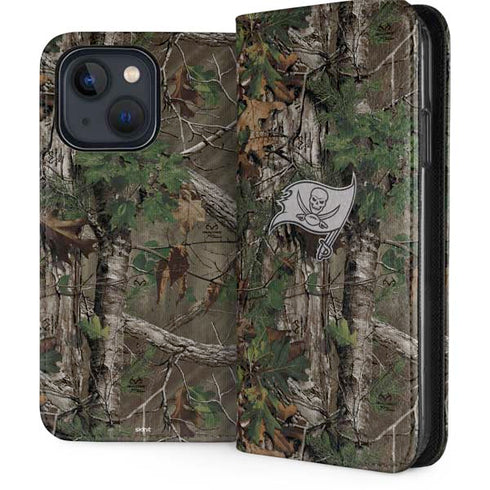 NFL Tampa Bay Buccaneers Realtree Xtra Green Camo iPhone 14 Folio Case