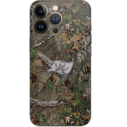 NFL Tampa Bay Buccaneers Realtree Xtra Green Camo iPhone 15 Pro Skin