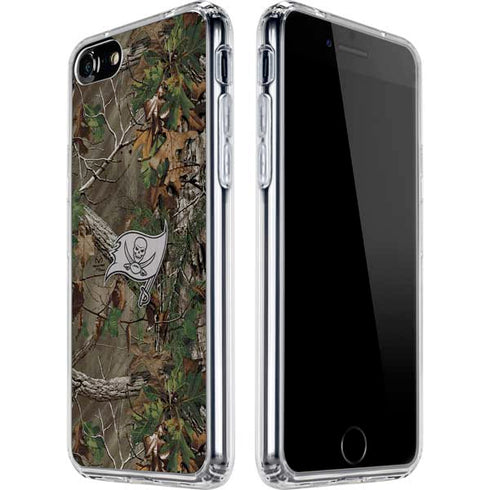 NFL Tampa Bay Buccaneers Realtree Xtra Green Camo iPhone SE (2nd & 3rd Gen) Clear Case