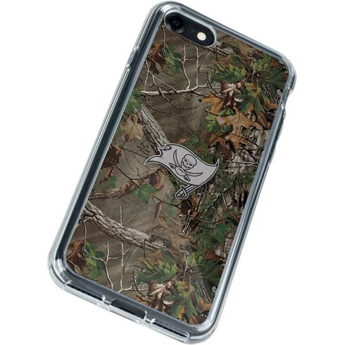 NFL Tampa Bay Buccaneers Realtree Xtra Green Camo iPhone SE (2nd & 3rd Gen) Clear Case