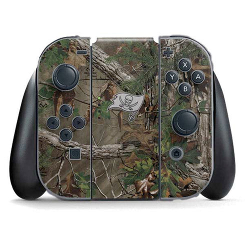 NFL Tampa Bay Buccaneers Realtree Xtra Green Camo Nintendo Switch (2017-2021) Joy-Con Controller Skin