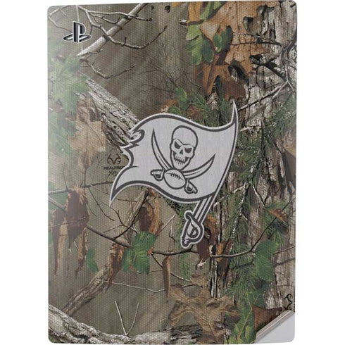 NFL Tampa Bay Buccaneers Realtree Xtra Green Camo PS5 Digital Edition Console Skin