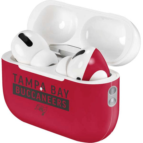 NFL Tampa Bay Buccaneers Red Performance Series AirPods Pro 2nd Gen Skin