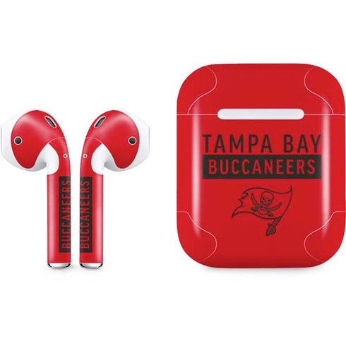 NFL Tampa Bay Buccaneers Red Performance Series Apple AirPods Skin