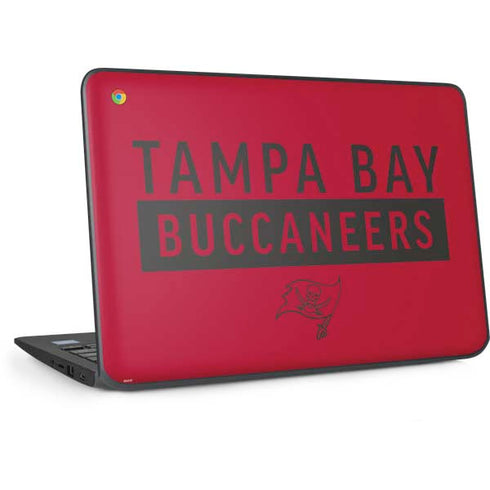NFL Tampa Bay Buccaneers Red Performance Series HP Chromebook Skin