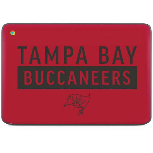 NFL Tampa Bay Buccaneers Red Performance Series HP Chromebook Skin
