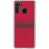 NFL Tampa Bay Buccaneers Red Performance Series Galaxy A21 Clear Case