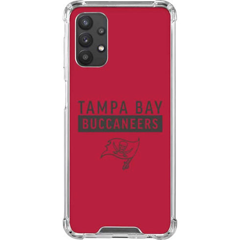 NFL Tampa Bay Buccaneers Red Performance Series Galaxy A32 5G Clear Case